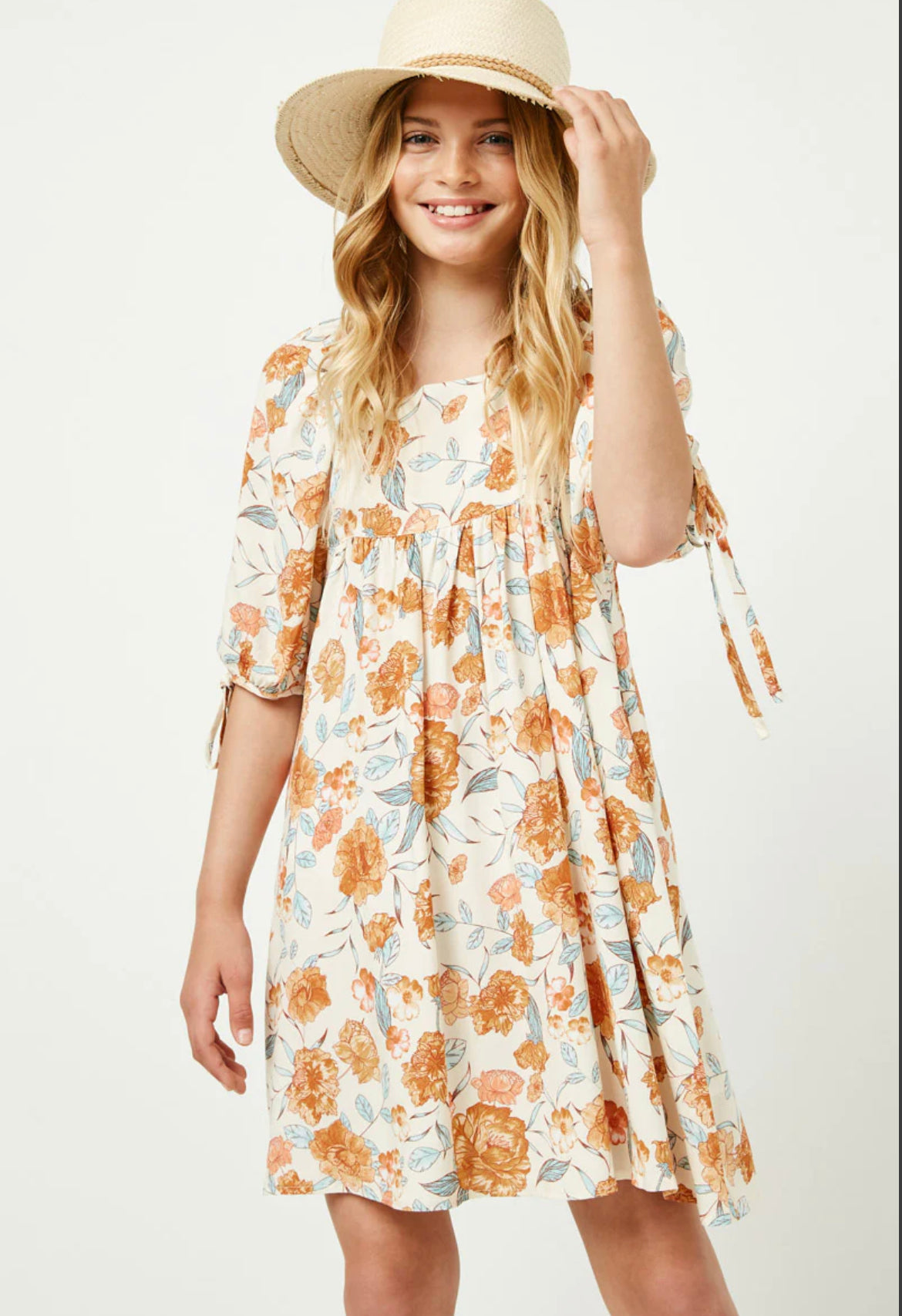 Youth- Floral Tie Dress