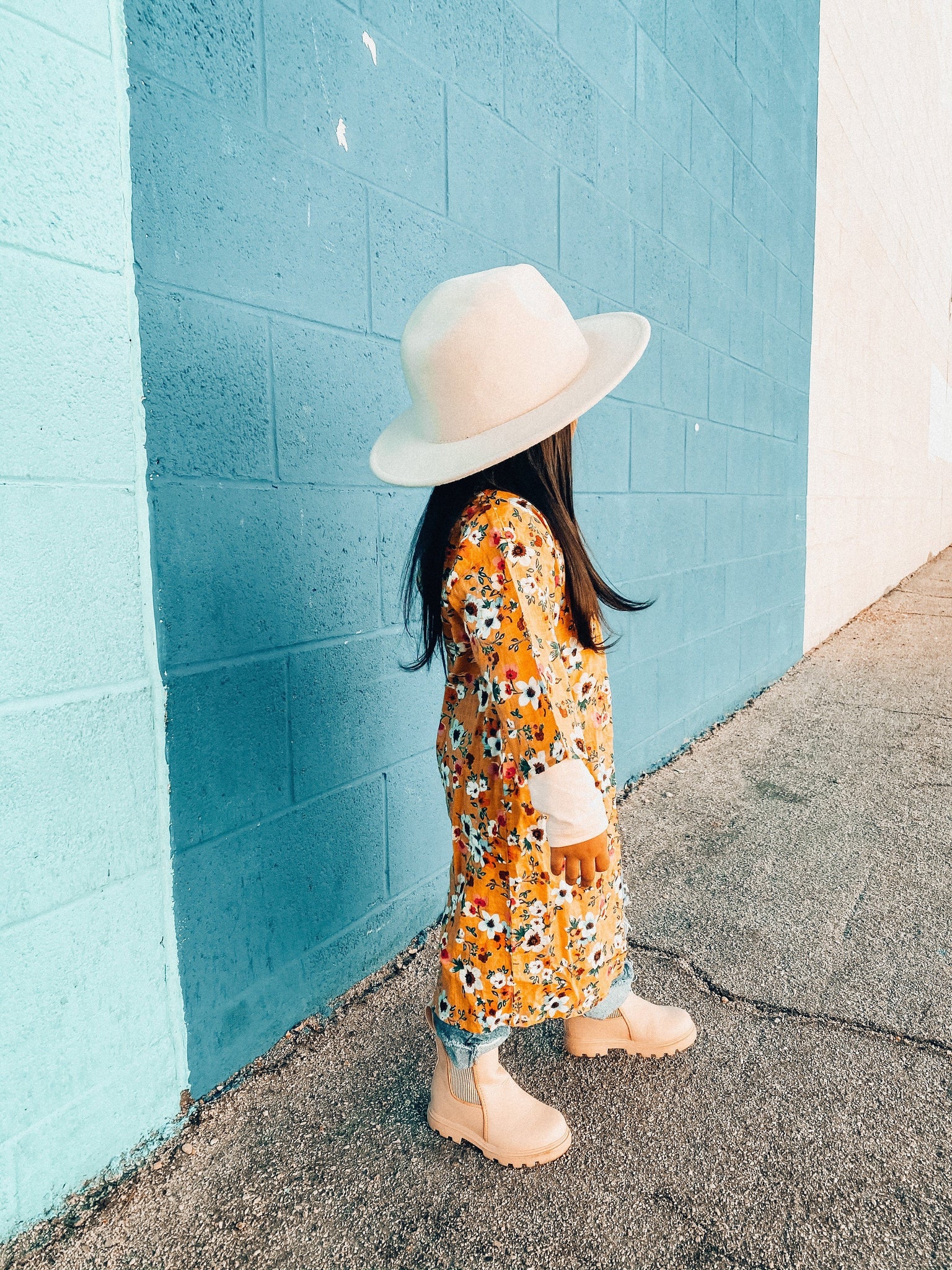 Yellow Floral Duster