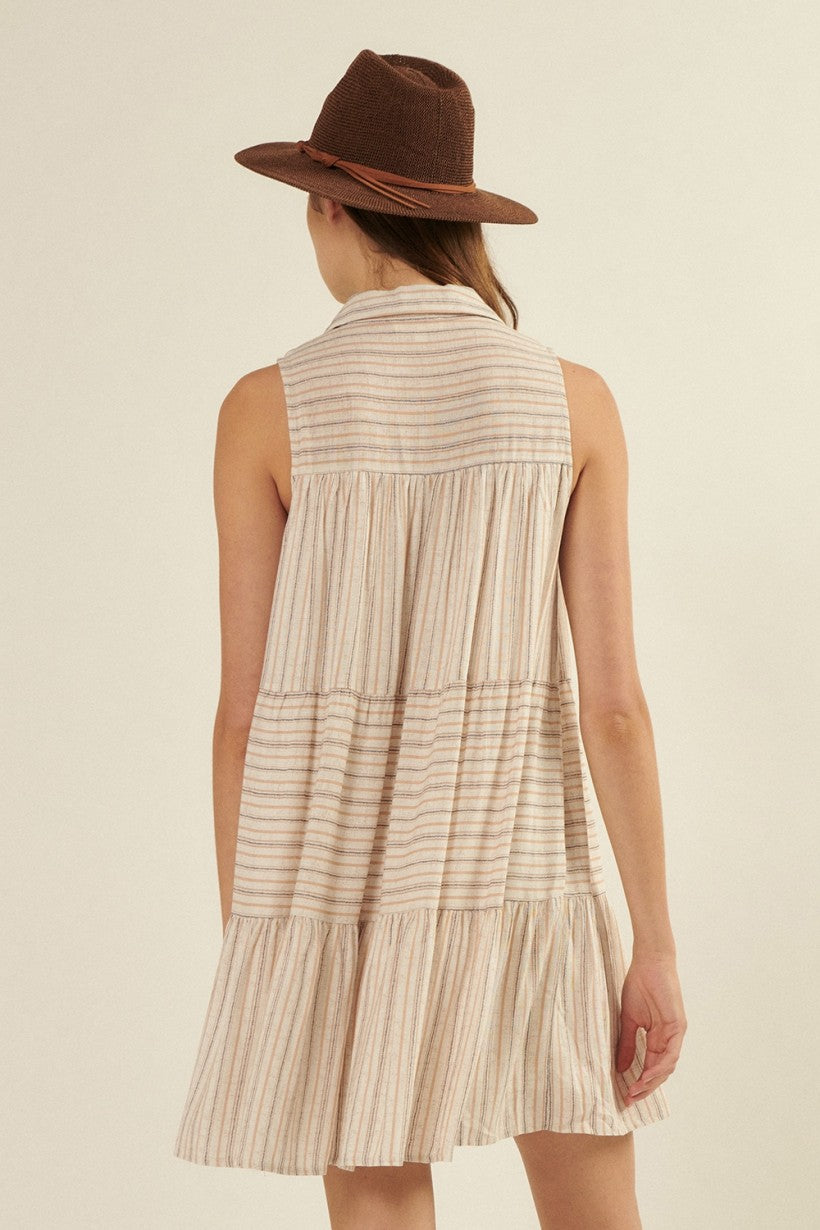 Striped Hem Mini Dress
