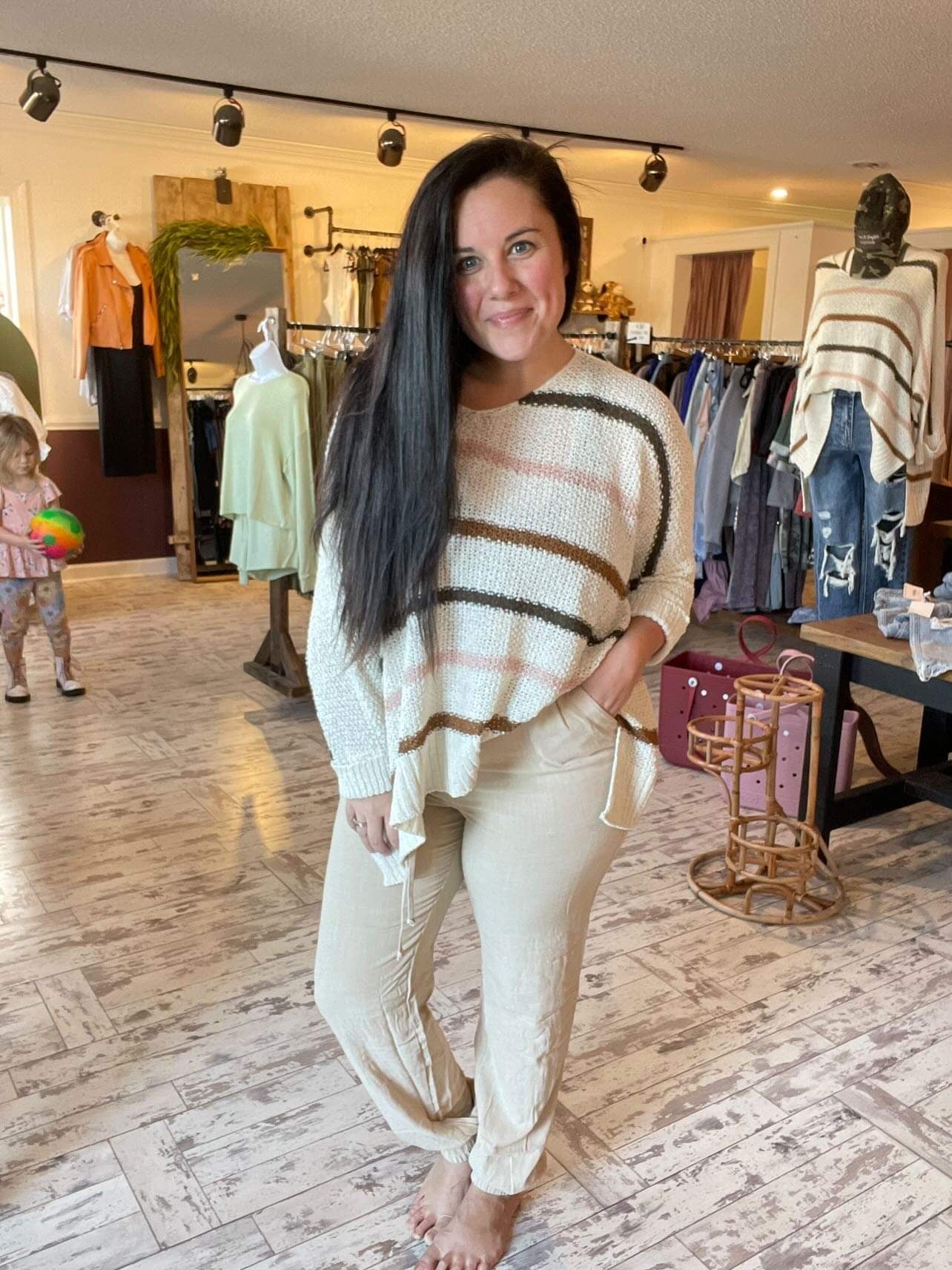 Linen Drawstring Joggers