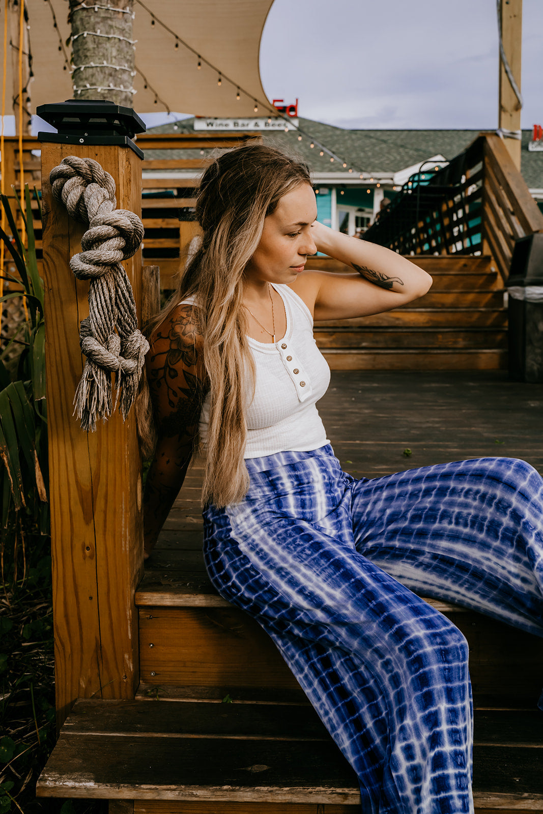 Wide Leg Tie Dye Pants